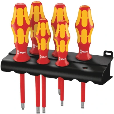 Afbeelding van Wera 6 delige vde schroevendraaierset kraftform plus + houder 160i/6