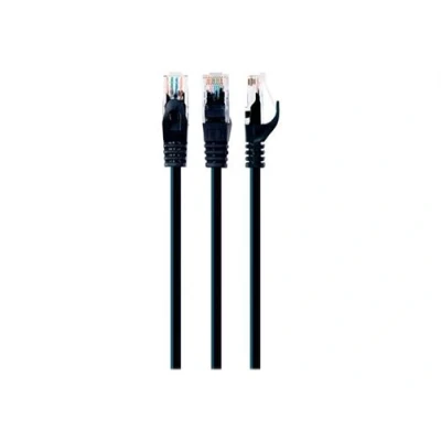 Image de Cablexpert Cordon de raccordement RJ 45 (M) pour 5 m UTP CAT 6 bloqué, moulé noir