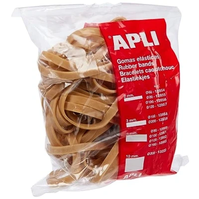 Afbeelding van Apli 12861, elastische armbanden van natuurlijk rubber, 100 g, diameter x 5 mm