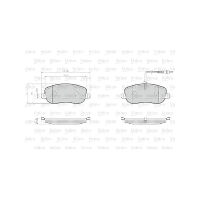 Afbeelding van Valeo Remblokset 872261