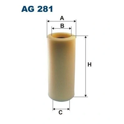 Afbeelding van FILTRON AG 281 Luchtfilter 255 113 Filter insert PEUGEOT: 205 II Hatchback, Convertible, I Hatchback