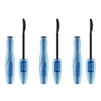 Afbeelding van Catrice Glam&amp;Doll False Lashes Waterdichte mascara, nr. 010 zwart, waterdicht, dekkend, mat, veganistisch, geurvrij, verpakking van 3 stuks (3 x 10 ml)