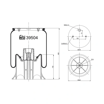 Afbeelding van Febi Bilstein Veerbalg 39504