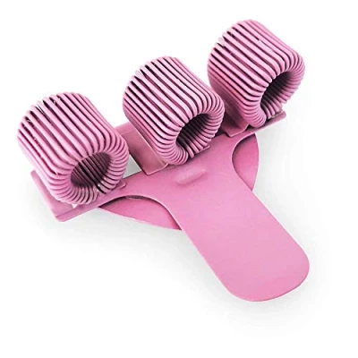 Afbeelding van Ashton and Wright Drievoudige metalen pennenhouder met zakclip, ideaal voor artsen, verpleegsters, piloten, eenvoudig, pastelroze