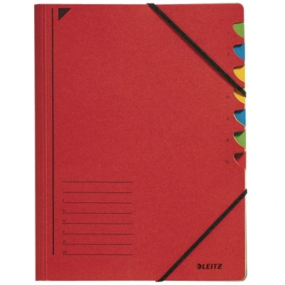 Image de Esselte leitz 39070025 trieur 7 onglets en carton (rouge)