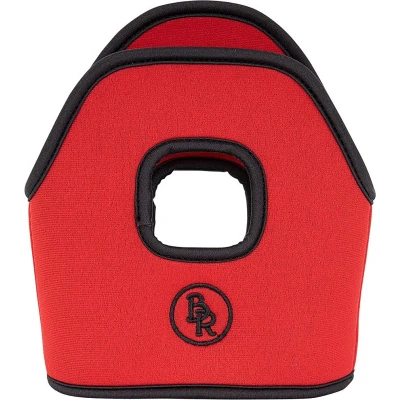 Afbeelding van BR Stijgbeugelhoesjes Neopreen Florid red Zwart XL