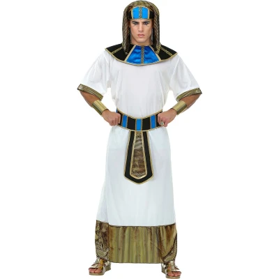 Afbeelding van Widmann Egypte Kostuum Heerser Van De Nijl Farao Thoetmoses Man Wit / Beige XL Carnavalskleding Verkleedkleding