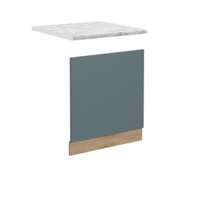 Afbeelding van Vicco Frontpaneel R Line, Blauw grijs/Krachtige eik goud, 45 cm , WB Marmer