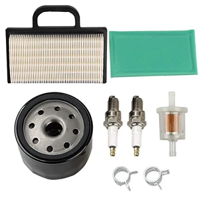 Afbeelding van Carkio 698754 273638 luchtfilter 691035 brandstoffilter 696854 bougie compatibel met grasmaaier Briggs &amp; Stratton Intek serie V Twin 18 26 HP
