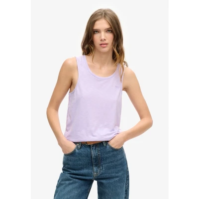 Afbeelding van Superdry Scoop NECK TANK Top, Dames, Maat: 38, Light lavender purple