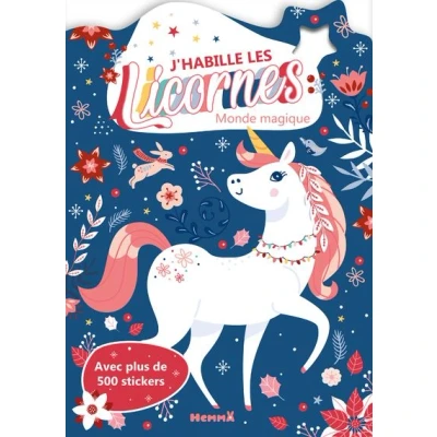 Image de J&#039;habille les Licornes Monde magique Avec plus de 500 stickers
