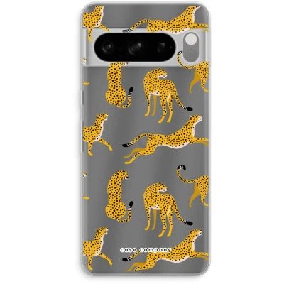 Afbeelding van Case Company® hoesje geschikt voor Google Pixel 8 Pro Luipaard Soft Cover Telefoonhoesje Bescherming aan alle Kanten en Schermrand