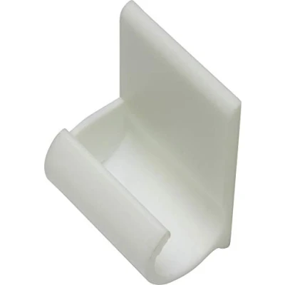 Afbeelding van Gardinia zelfklevende haken voor glasstangen hoogte Ø 11 + 12 mm, wit, ABS, wit