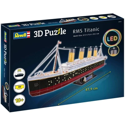Afbeelding van Revell 00154 RMS Titanic Ship LED Edition 3D Puzzel