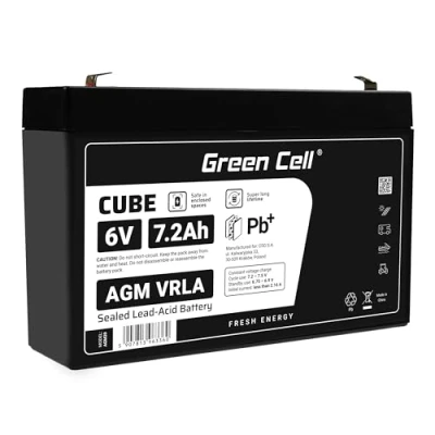 Afbeelding van Onderhoudsvrije AGM VRLA 6V 7.2Ah accu voor alarmsystemen en speelgoed.