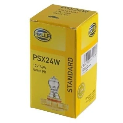 Afbeelding van HELLA 8GA 223 569 001 Gloeilamp 12 24 PSX24W Halogeen PEUGEOT: 207 Hatchback, 208 I CC, CITROËN: C4 II Cactus, DS3 C3