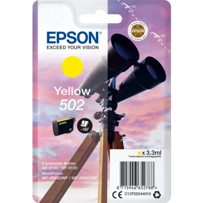 Afbeelding van Epson 502 (C13T02V44010) Inktcartridge Geel