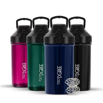 Afbeelding van 720DGREE uberShaker Fitnessshaker, 550 ml, premium proteïneshaker, lekvrij, BPA vrij, schudbeker voor romige eiwitshakes, gymnastiek, training,