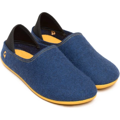 Afbeelding van Gottstein Pantoffels, Dames, Maat: 46, Midnight lux Wol