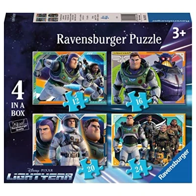Afbeelding van Ravensburger Disney Lightyear 4in1box puzzel 12+16+20+24 stukjes kinderpuzzel