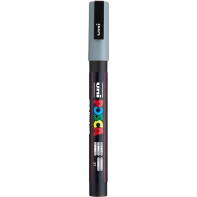 Afbeelding van Uni ball Paint Marker Op Waterbasis Posca Pc 3m Grijs Paintmarker