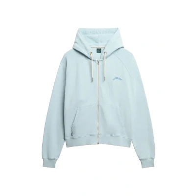Afbeelding van Superdry Sweater met rits, Dames, Maat: 38, Winter sky blue