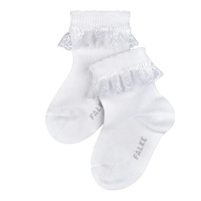 Afbeelding van FALKE Romantic Lace duurzaam katoen babysokjes meisjes jongens wit Maat 80 92