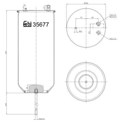 Afbeelding van Febi Bilstein Veerbalg 35677