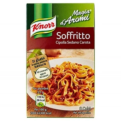 Afbeelding van Knorr Magia d&#039;Aromi Soffritto Brodo 6 blokjes eekhoorntjesbrood, 8 x 11 g, (wortel, selderij ui)