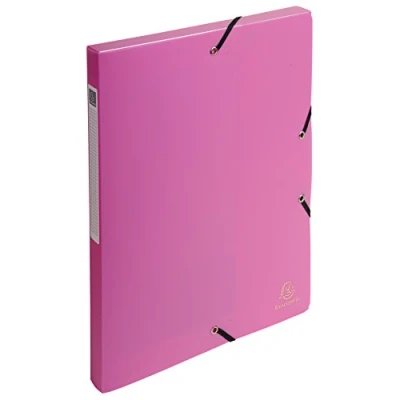 Afbeelding van Exacompta 59604E Opbergdozen, polypropyleen, ondoorzichtig, 2,5 cm, roze, 4 stuks