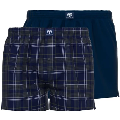 Afbeelding van Ceceba 2ER PACK Boxershort, Heren, Maat: 3XL, Blau dunkel karo