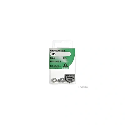 Afbeelding van Vleugelmoer m5xrvs 4st Deltafix