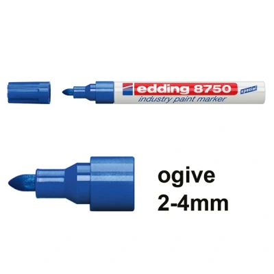 Image de edding Feutre 8750 industry paint marker, pointe ogive, bleu