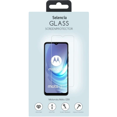 Afbeelding van Selencia Screenprotector Geschikt voor Motorola Moto G50 Tempered Glass Gehard Glas