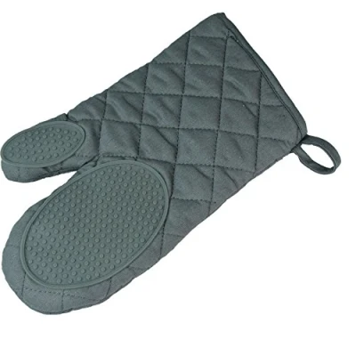 Afbeelding van Wicotex Ovenhandschoen met silicone grip grijs