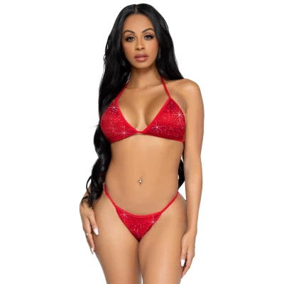 Afbeelding van Leg Avenue Phoenix Bikini Set Rood