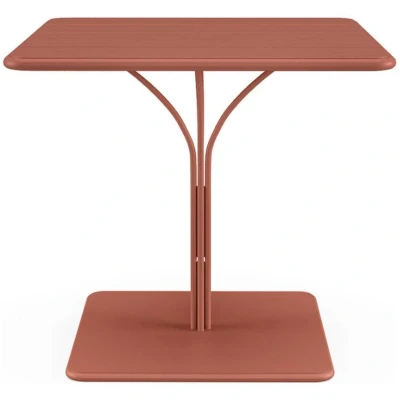 Afbeelding van Vente unique Metalen tuintafel L80 cm Terracotta MIRMANDE van MYLIA L 80 x H 75 D
