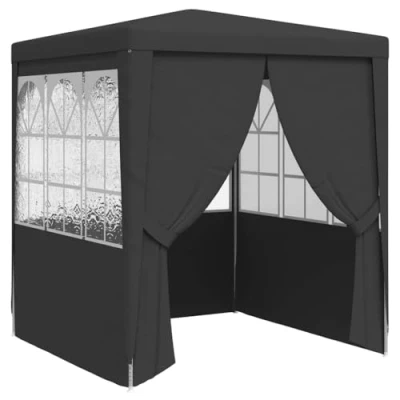 Afbeelding van vidaXL Partytent en zijwanden, 2 x 2m antraciet 90g/m²