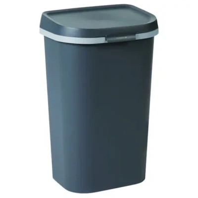 Afbeelding van Curver Mistral Flat Afvalbak 50L Antraciet