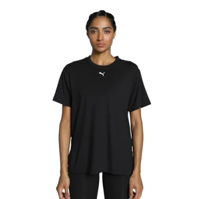 Afbeelding van Puma Cloudspun Tshirt print, Dames, Maat: Large, Black