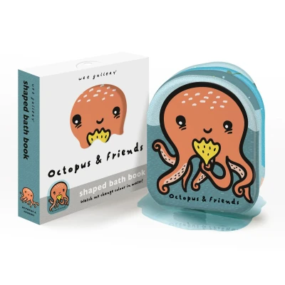 Afbeelding van Wee Gallery Shaped Bath Books Octopus and Friends