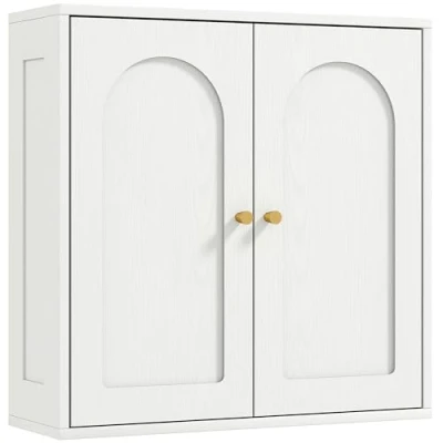 Afbeelding van HOMCOM Wandkast 60x20x60cm MDF Wit