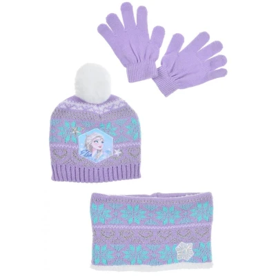 Afbeelding van Wintermuts en handschoenen voor kip Frozen (52, PARFROSCAL LILLA)