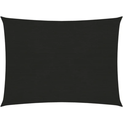 Afbeelding van vidaXL Zonnezeil 160 g/m² 5x6 m HDPE zwart