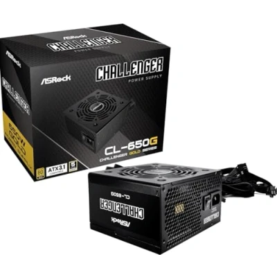Afbeelding van AsRock Steel Legend voeding 650W 80+ Gold (650 W), PC voedingseenheid, Zwart
