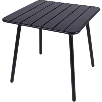 Afbeelding van MaximaVida metalen vierkante tuintafel Max 80 x cm zwart