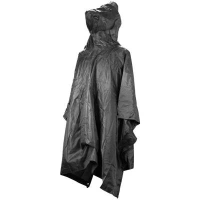 Afbeelding van Mil Tec Poncho, Rip Stop, zwart, PE 780 Gram, 210 x 150 cm
