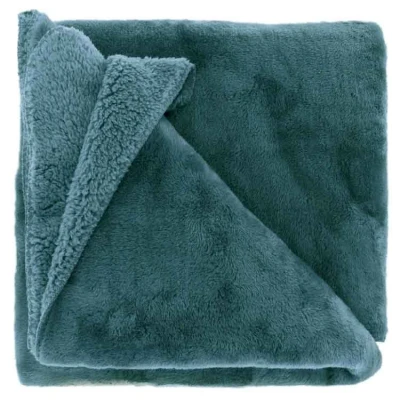 Afbeelding van Unique Living Plaid Torvah Jeans Blue 150x200cm