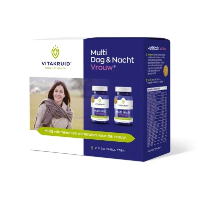 Afbeelding van Vitakruid Multi Dag &amp; Nacht Vrouw Tabletten 60TB