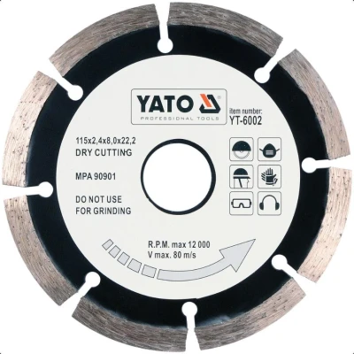 Afbeelding van YATO YT 6002 Snijschijf, haakse slijper 115 12000